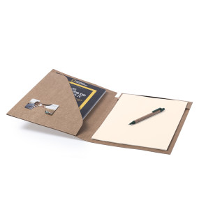 CARTELLA CON BLOCCO 20 FOGLI E SFERA A SCATTO cm 32x23x1,5