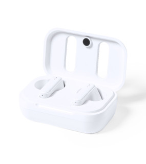 AURICOLARI BLUETOOTH® 5.1 CON CUSTODIA IN ABS RICICLATO E PELLE