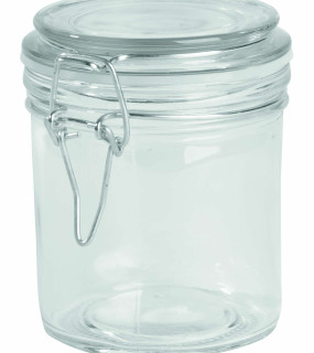 BARATTOLO IN VETRO CON CHIUSURA ERMETICA 280ml