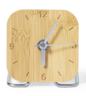 OROLOGIO DA SCRIVANIA IN BAMBU' cm 10,5x8,5x5,3