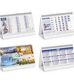 CALENDARIO DA TAVOLO "4 STAGIONI" 13 FOGLI cm 19x14,5