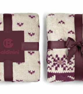 BALDININI PLAID IN PILE cm 180x150