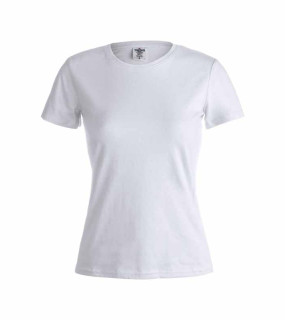T-SHIRT DONNA GIROCOLLO MANICA CORTA BIANCA 180gr
